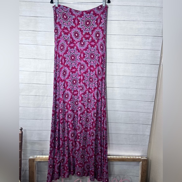 Mudd Maxi Floral Paisley Bandeau Dress XL 💗 - Picture 3 of 4